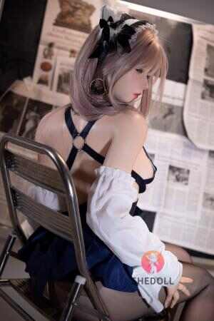 SHEDOLL 江小婉 168cm | Dカップ 黑絲貓耳女僕風 | 甘美狂野・巨乳纖腰 | 可動眼定制 | 宅男慾望極品